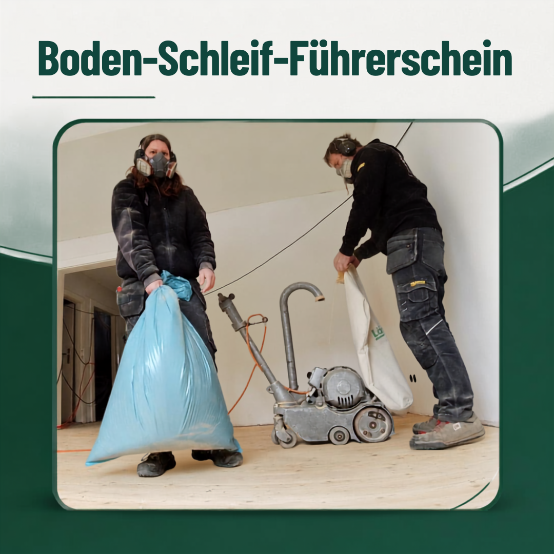 Der erste Boden-Schleif-Führerschein ist da: Holzboden-Restauration für Selbermacher!